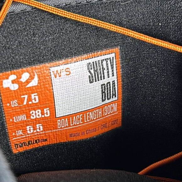 THIRTYTWO SHIFTY BOA SNOWBOARDING BOOTS WOMEN’S SIZE 7.5 - Picture 6 of 6